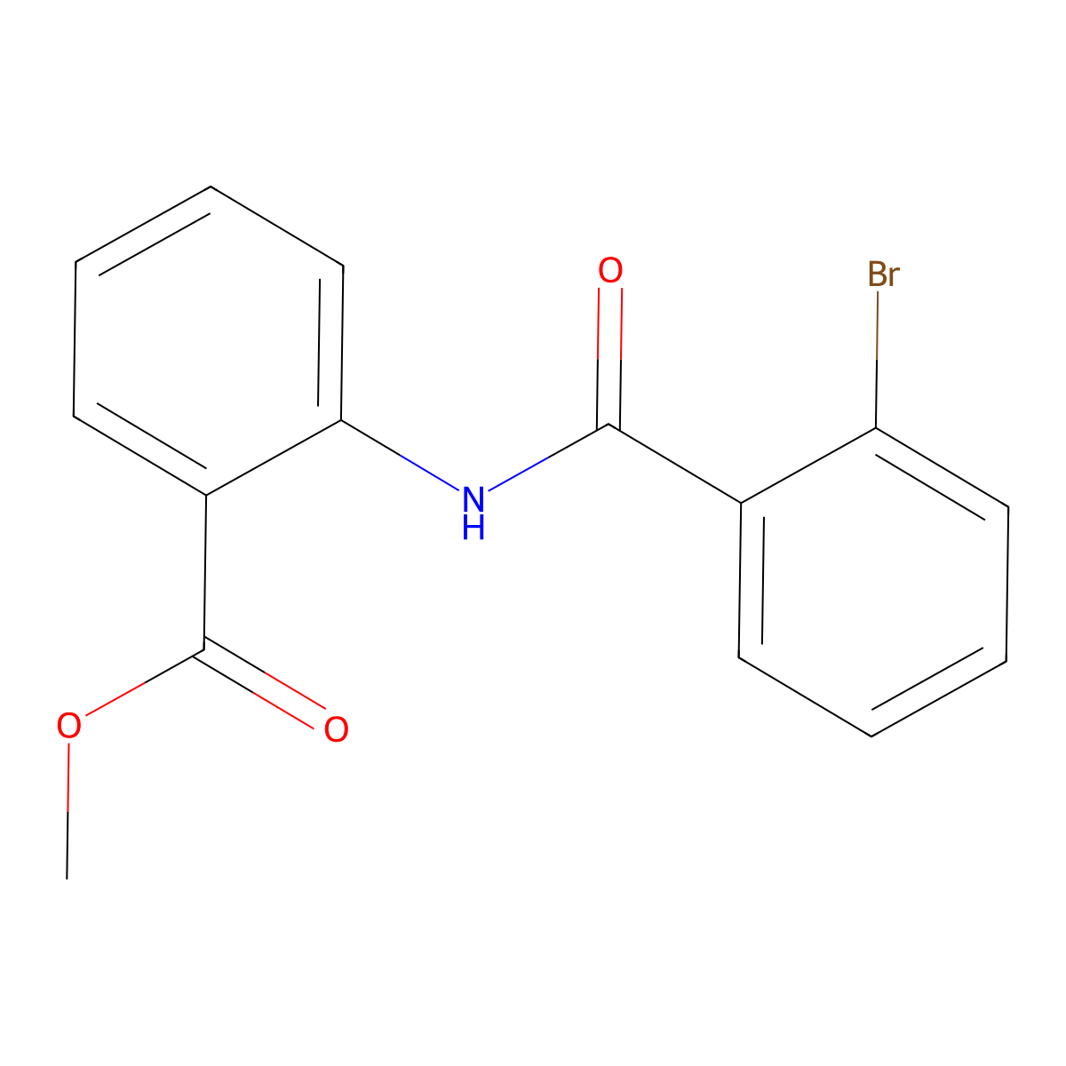 Methyl 2-(2-bromobenzamido)benzoate molecular structure, CAS 75541-69-4