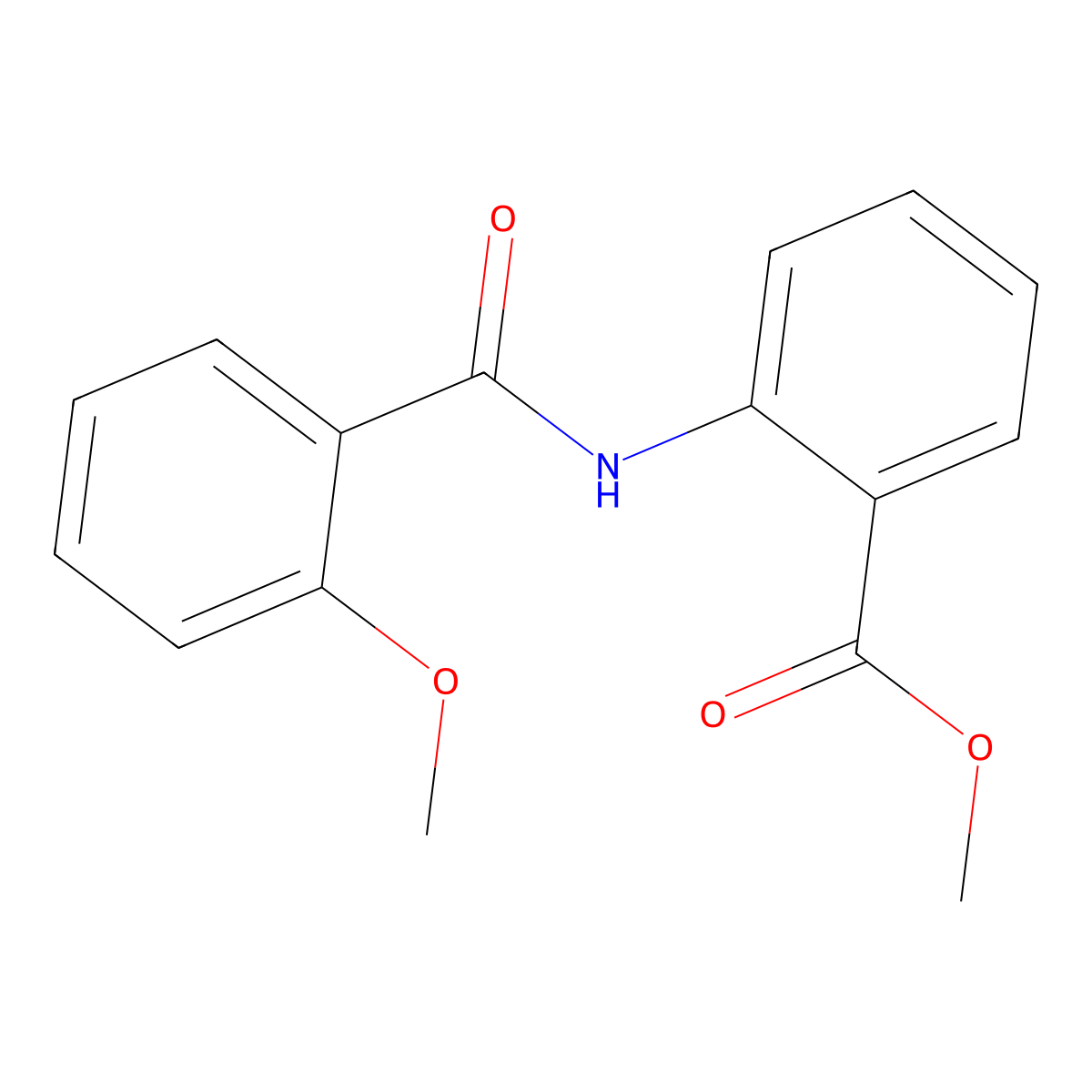 Methyl 2-(2-methoxybenzamido)benzoate molecular structure, CAS 75541-71-8