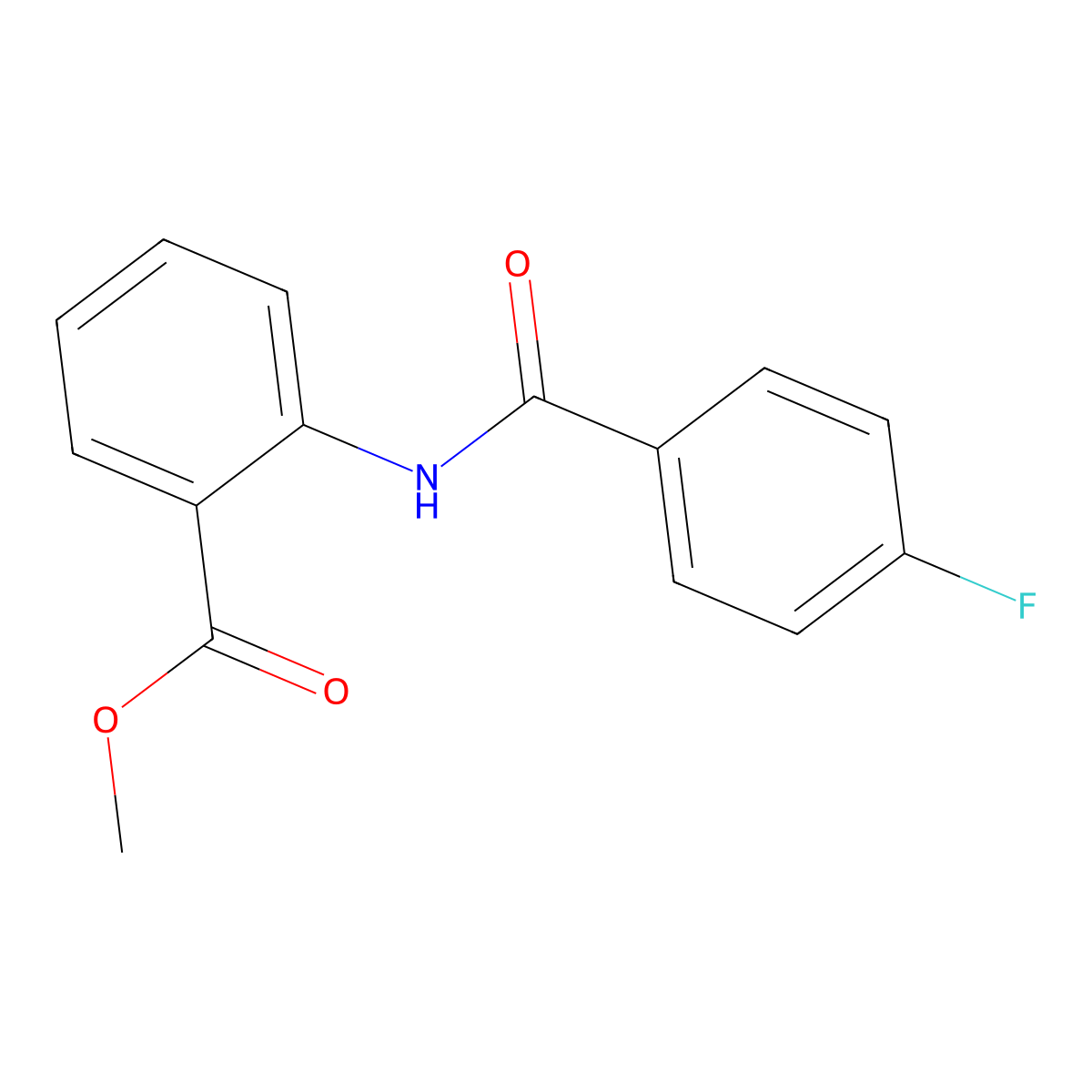 2-(4-Fluorobenzoylamino)benzoic acid methyl ester molecular structure, CAS 75541-83-2