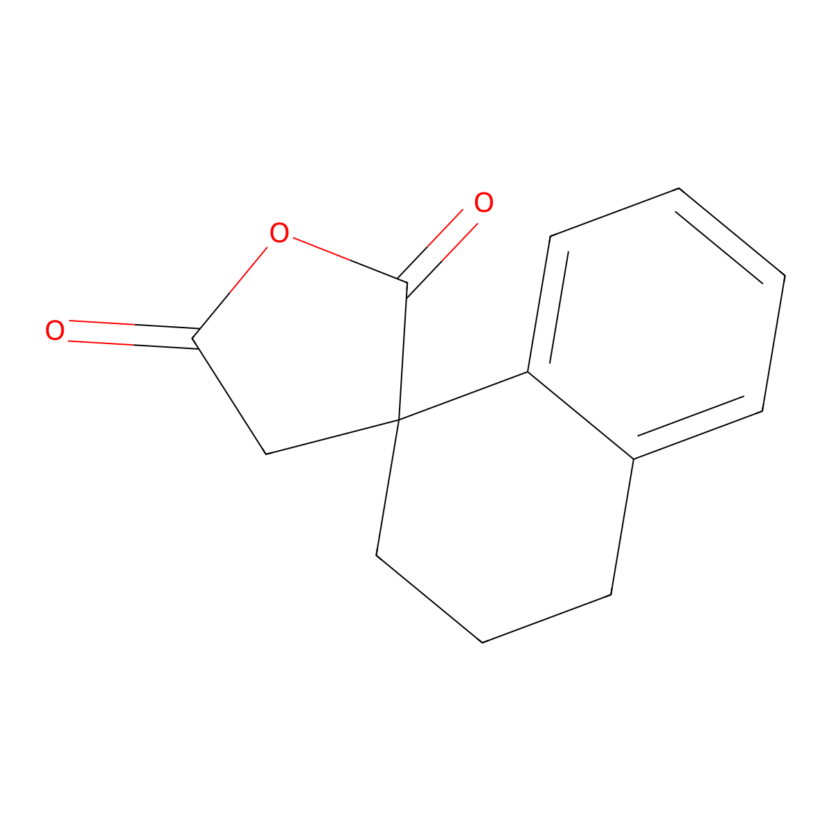 3,4-dihydro-2H-spiro(naphthalene-1,3'-oxolane)-2',5'-dione molecular structure, CAS 75542-29-9