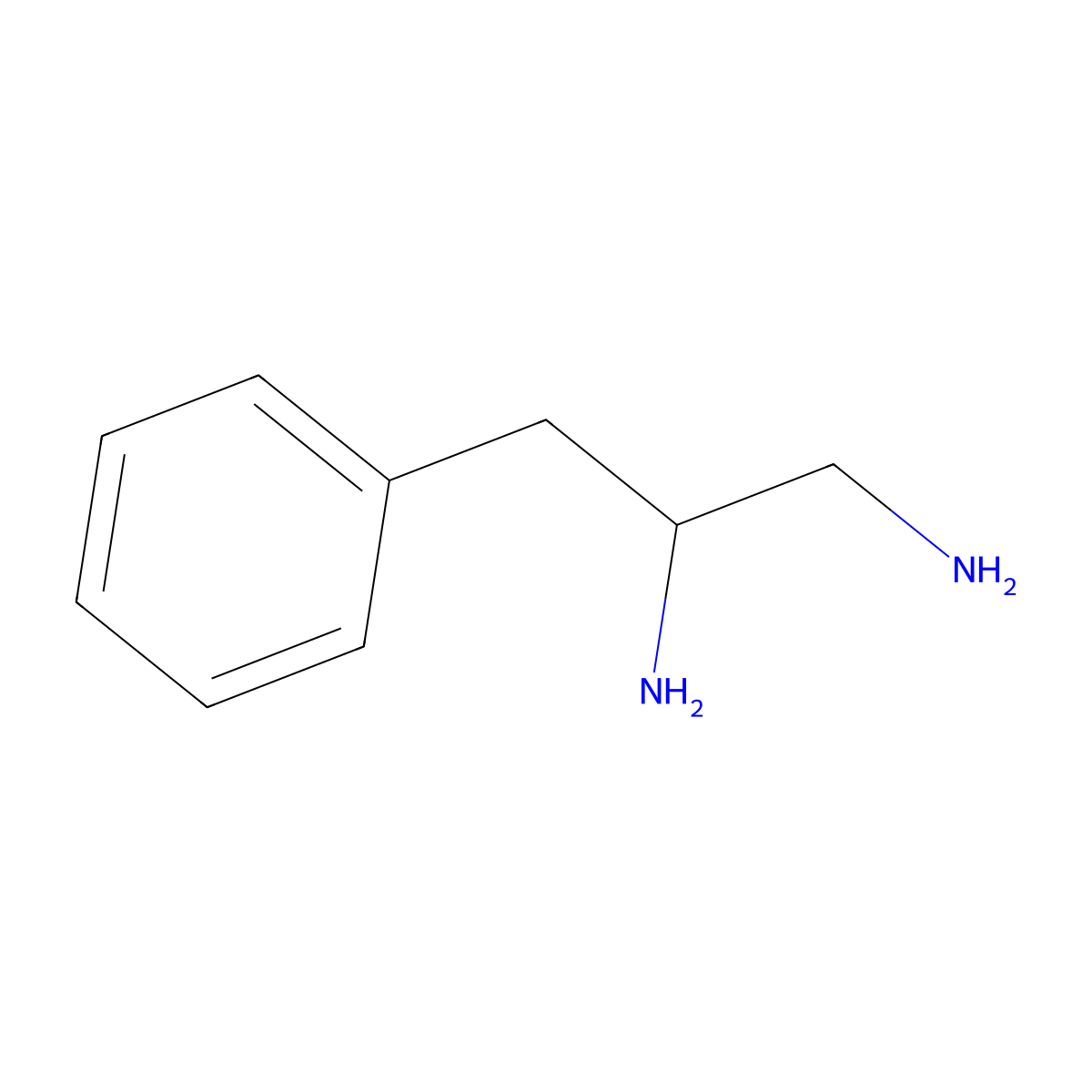 3-Phenylpropane-1,2-diamine molecular structure, CAS 75543-73-6