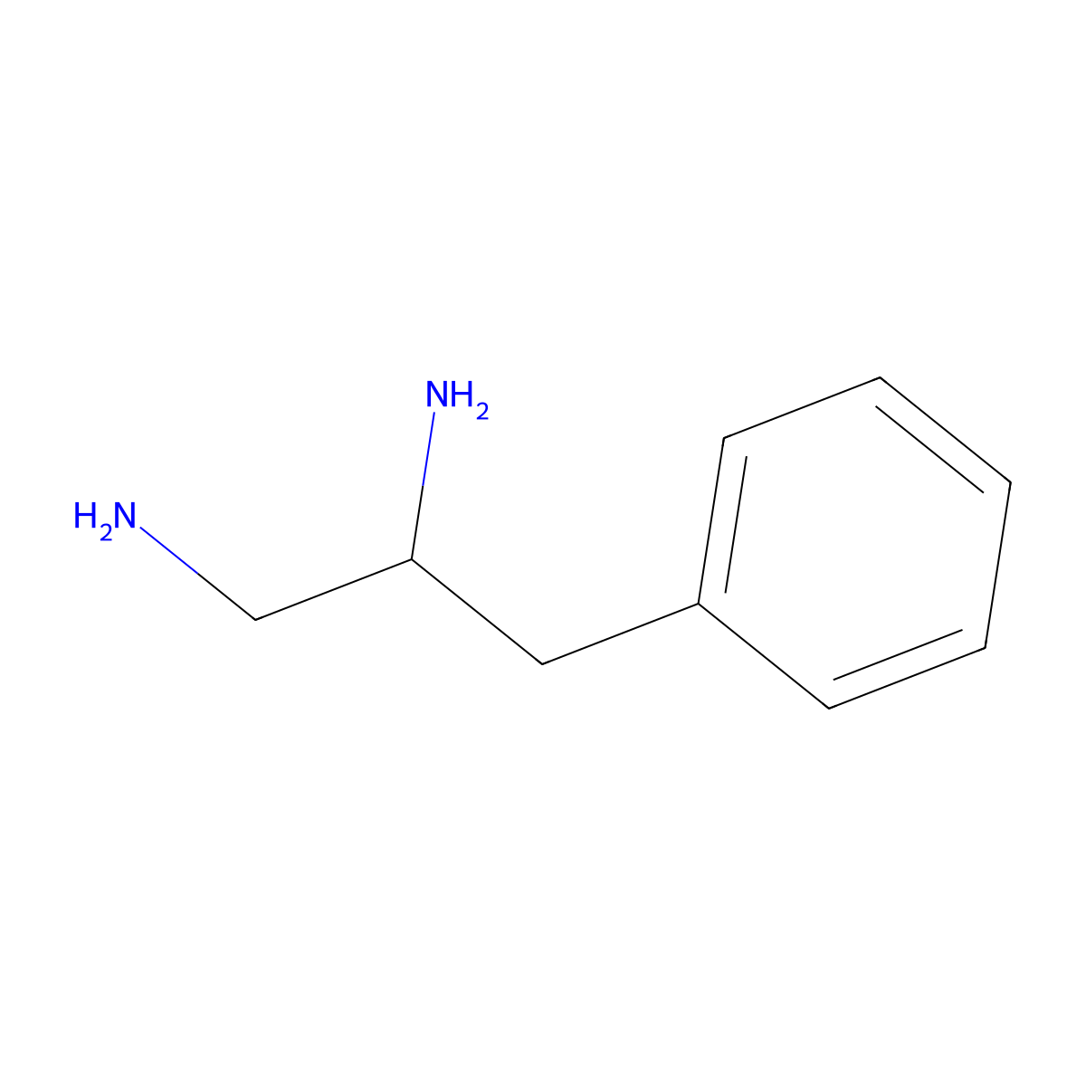 3-Phenylpropane-1,2-diamine molecular structure, CAS 75543-73-6