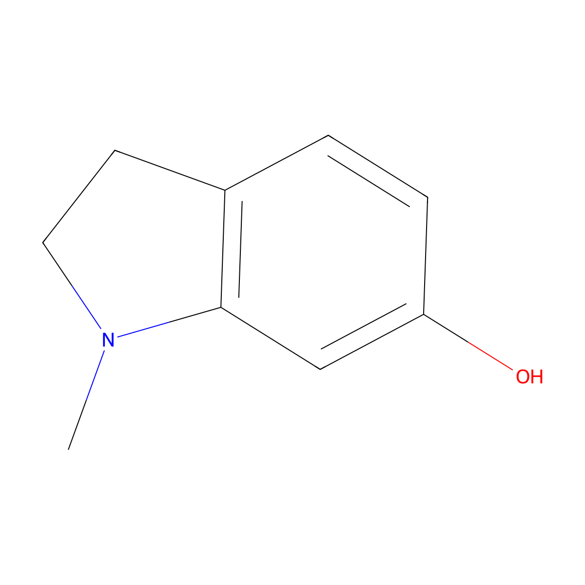 1-Methylindolin-6-ol molecular structure, CAS 7556-21-0