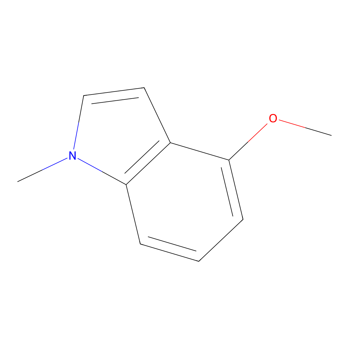 4-Methoxy-1-methylindole molecular structure, CAS 7556-35-6