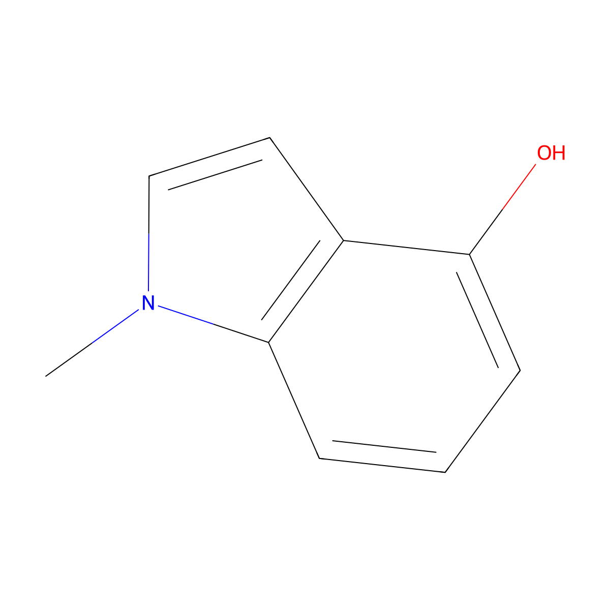 4-Hydroxy-1-methylindole molecular structure, CAS 7556-37-8