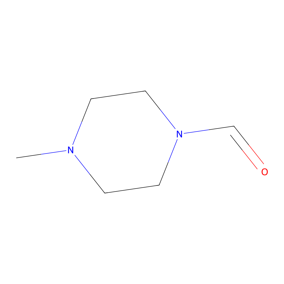 1-Formyl-4-methylpiperazine molecular structure, CAS 7556-55-0