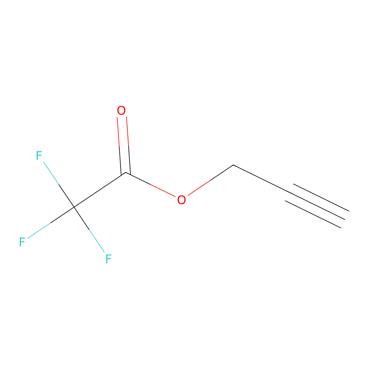 Prop-2-yn-1-yl 2,2,2-trifluoroacetate molecular structure, CAS 7556-82-3