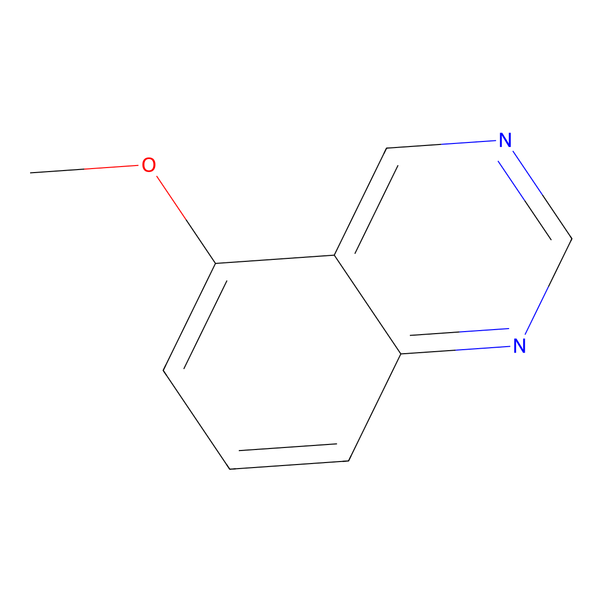 5-Methoxyquinazoline molecular structure, CAS 7556-87-8
