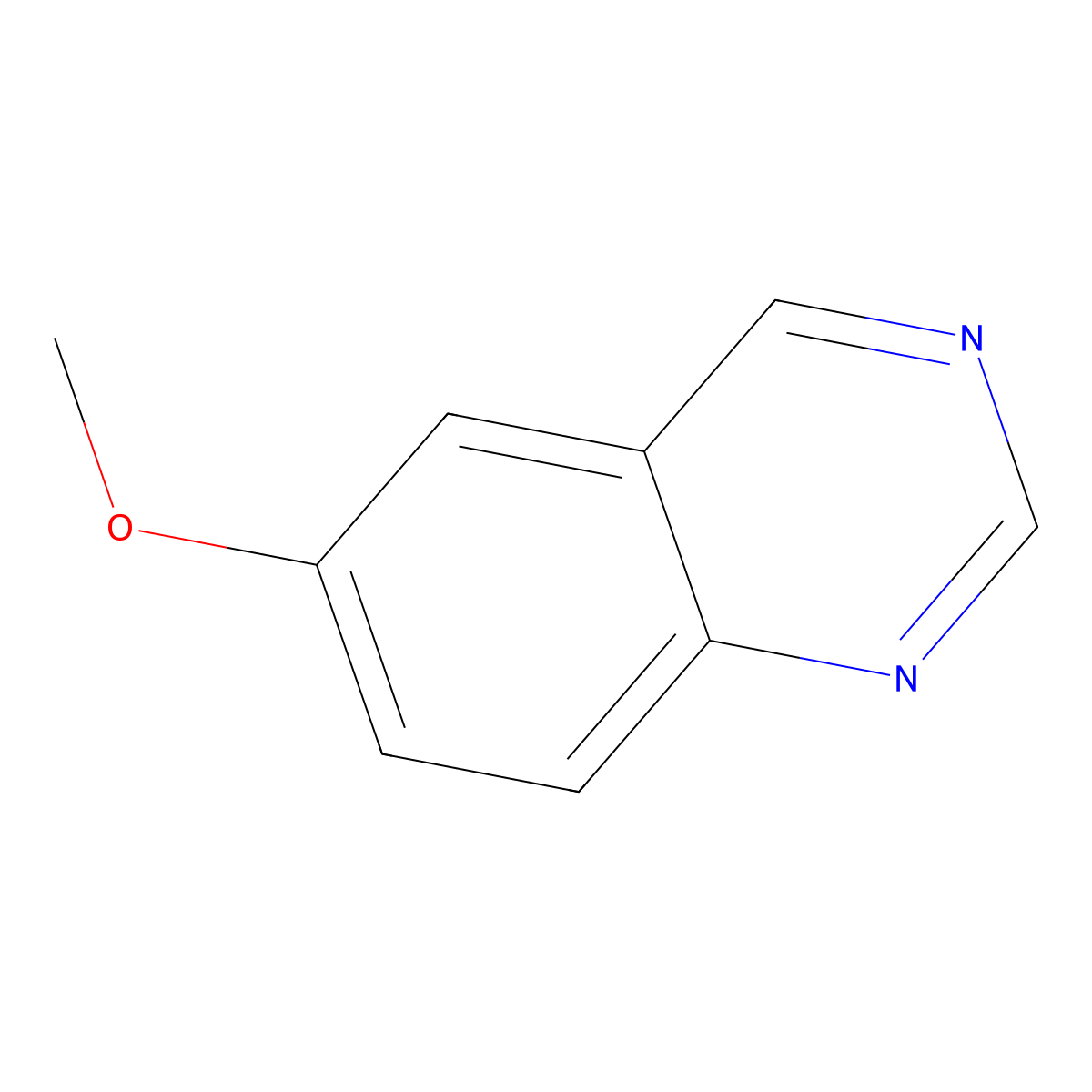 6-Methoxyquinazoline molecular structure, CAS 7556-92-5