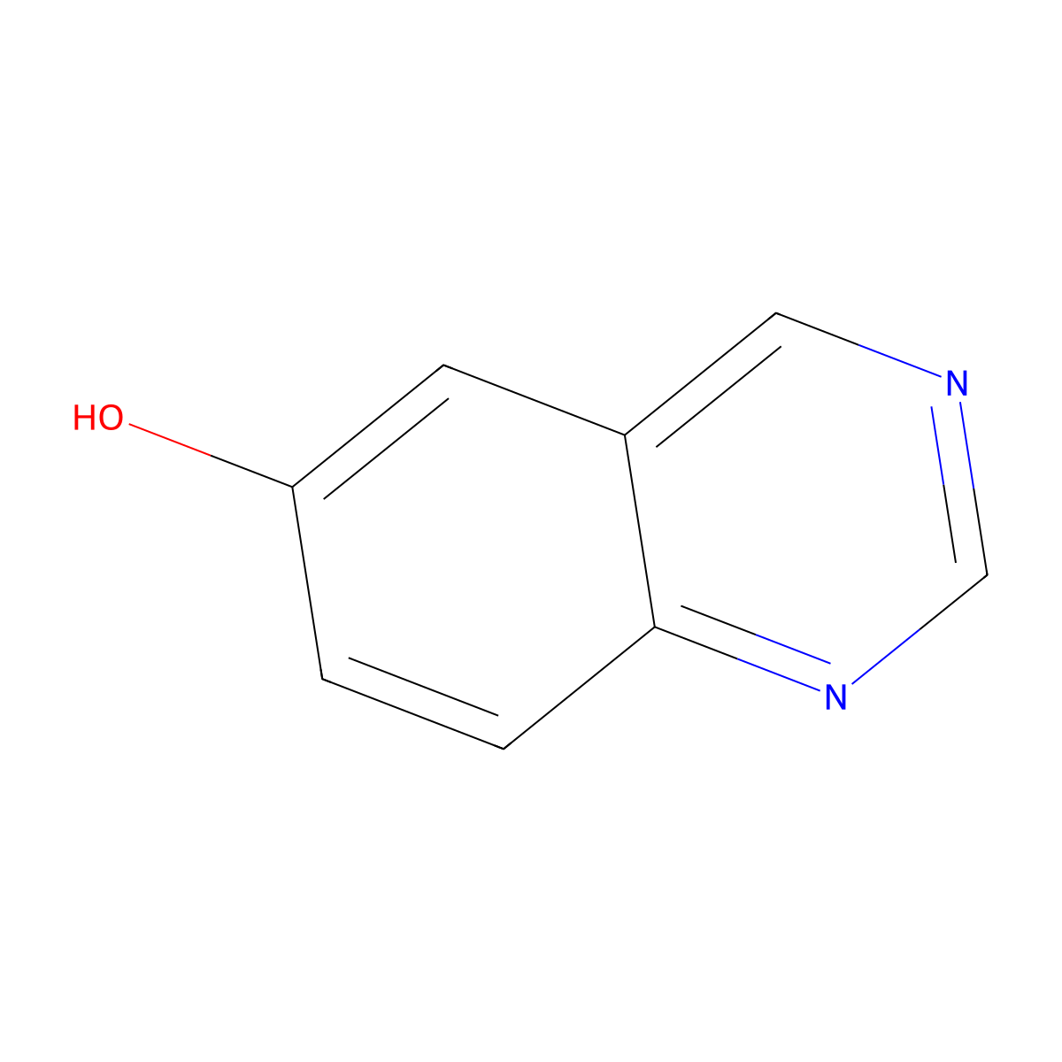 Quinazolin-6-ol molecular structure, CAS 7556-93-6