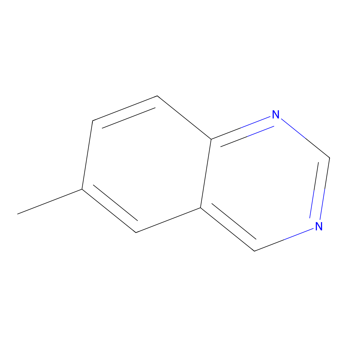Quinazoline, 6-methyl- molecular structure, CAS 7556-94-7