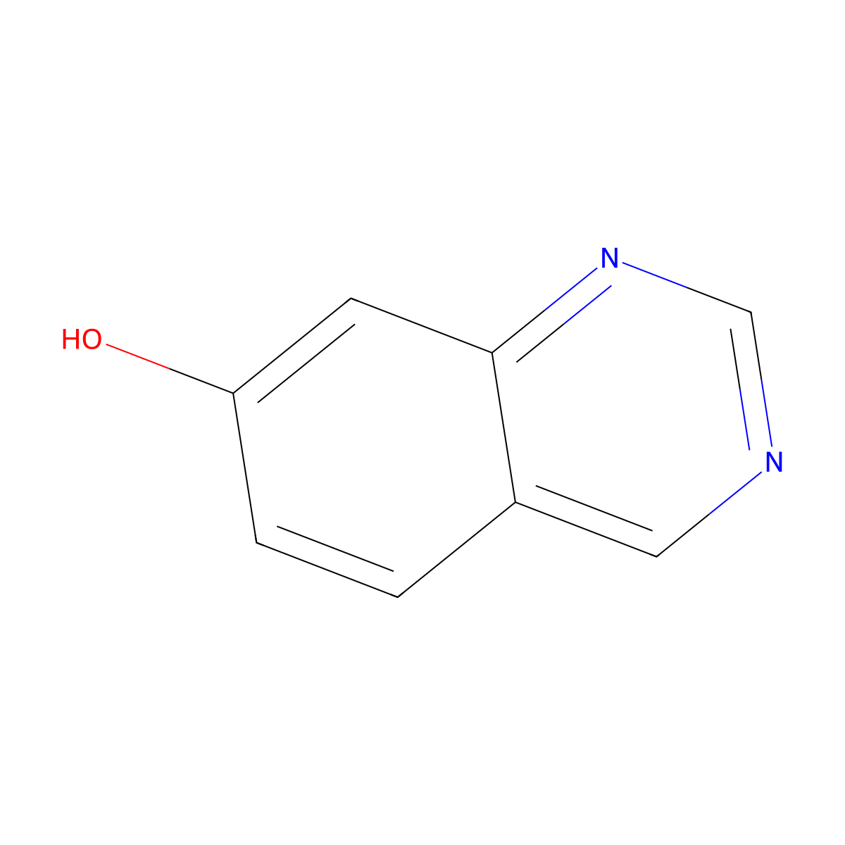 7-Quinazolinol molecular structure, CAS 7556-97-0