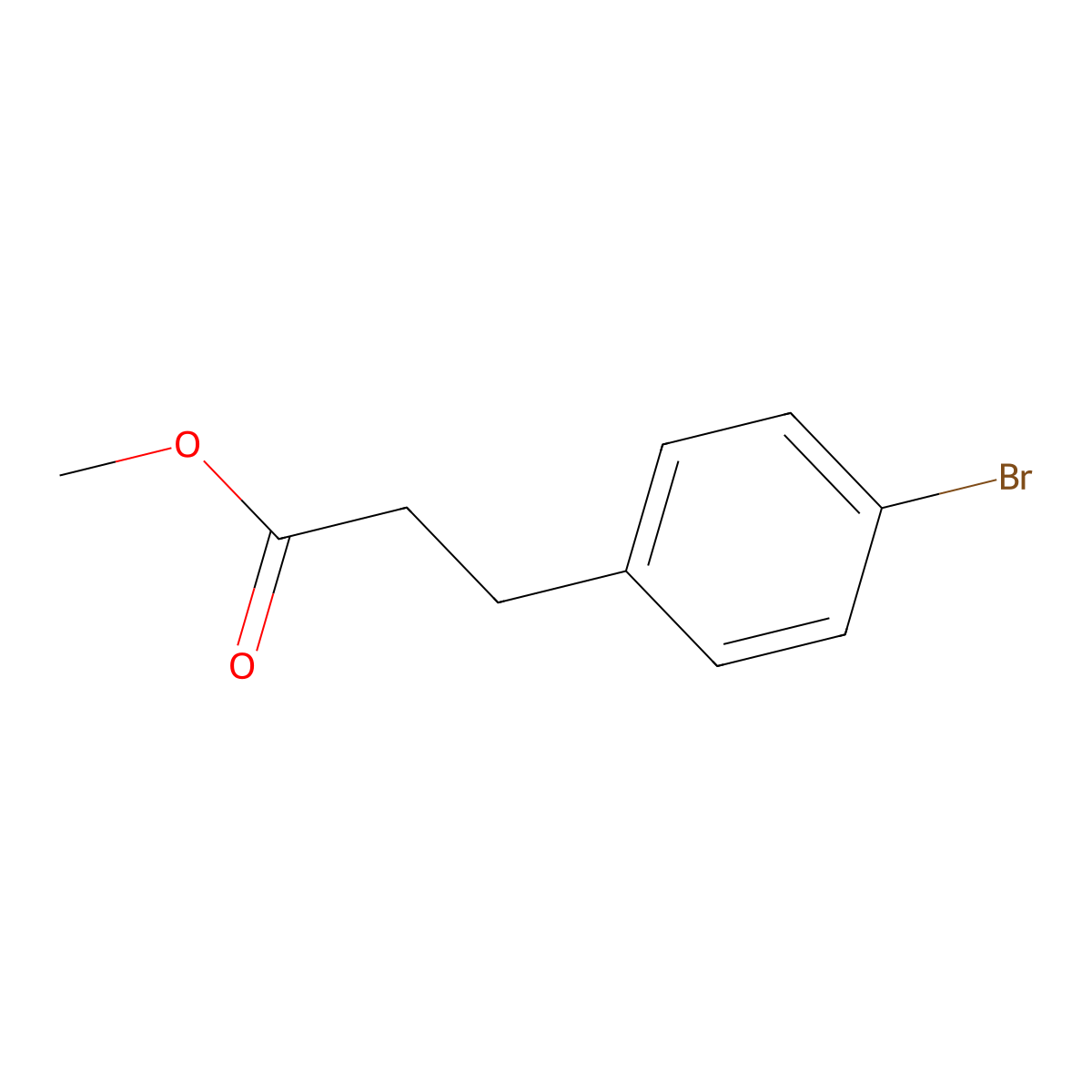 Methyl 3-(4-bromophenyl)propanoate molecular structure, CAS 75567-84-9