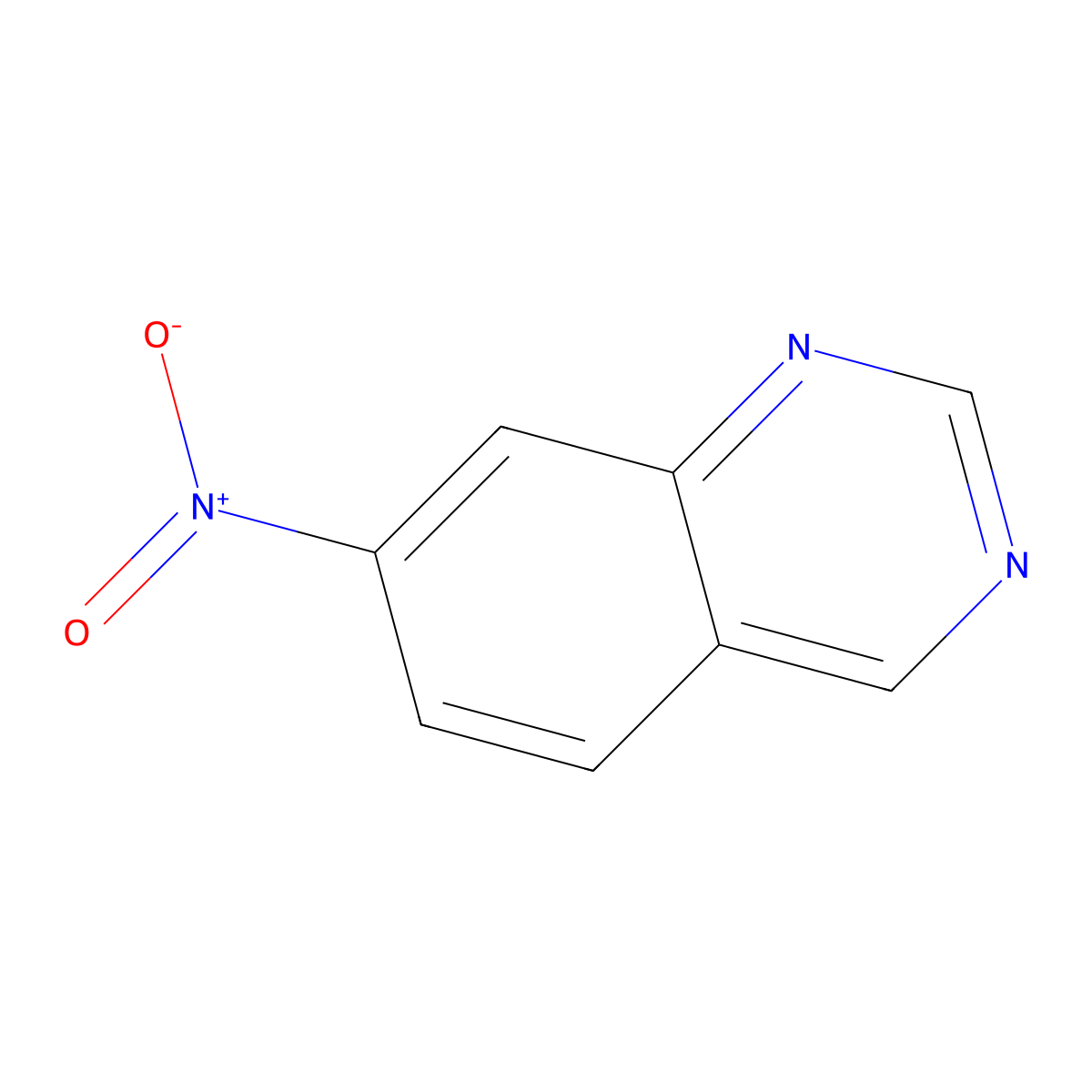 7-Nitroquinazoline molecular structure, CAS 7557-00-8