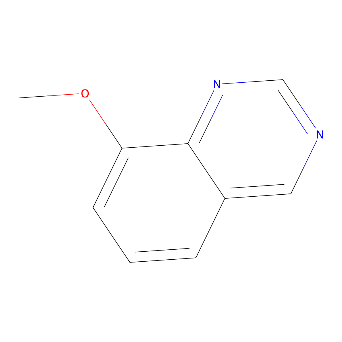 8-Methoxyquinazoline molecular structure, CAS 7557-01-9