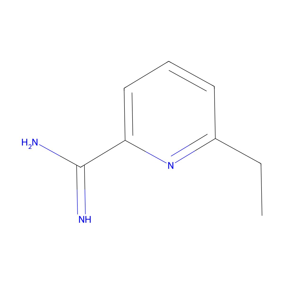 6-Ethylpicolinimidamide molecular structure, CAS 755715-06-1