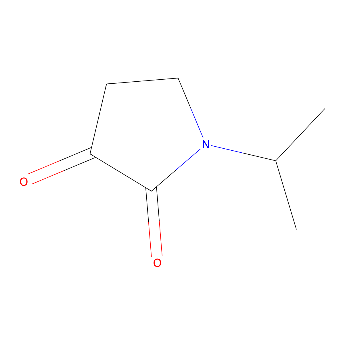 1-Isopropylpyrrolidine-2,3-dione molecular structure, CAS 75573-01-2