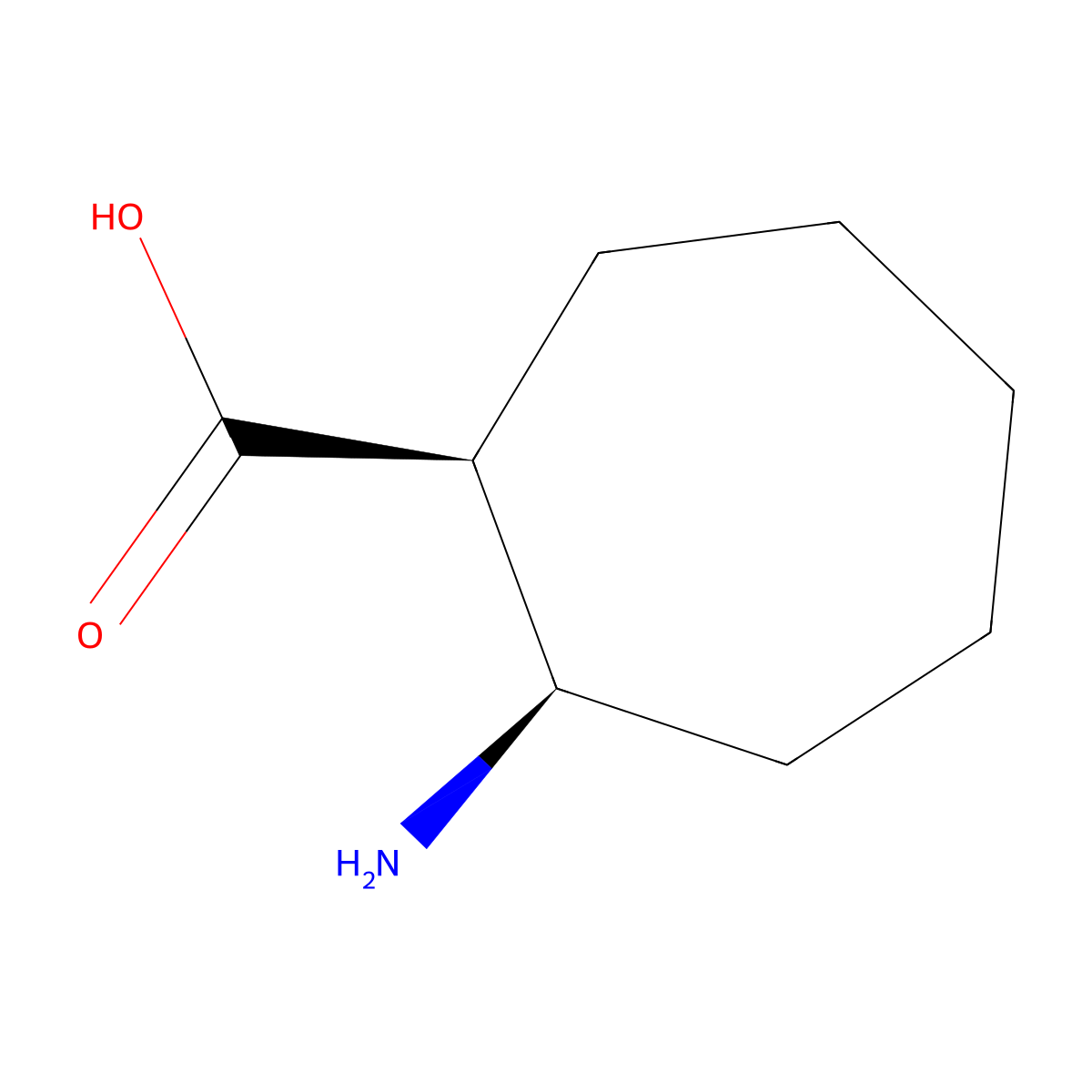 (1S,2R)-2-aminocycloheptane-1-carboxylic acid molecular structure, CAS 755749-93-0