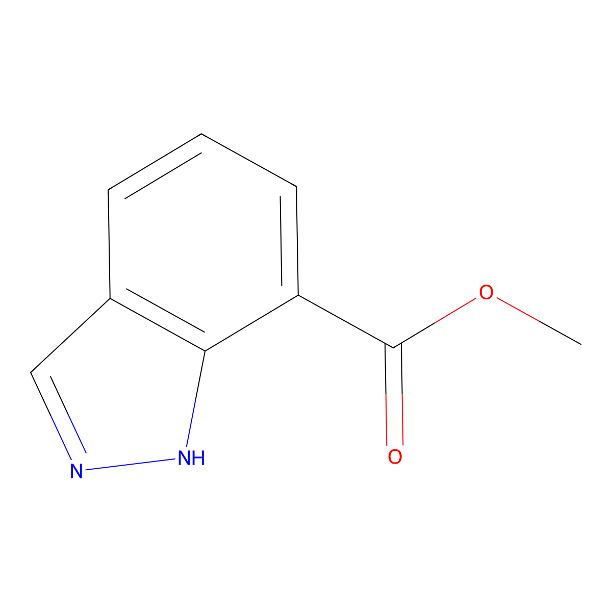 methyl 1H-indazole-7-carboxylate molecular structure, CAS 755752-82-0