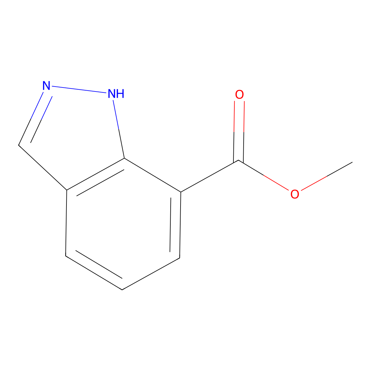 methyl 1H-indazole-7-carboxylate molecular structure, CAS 755752-82-0