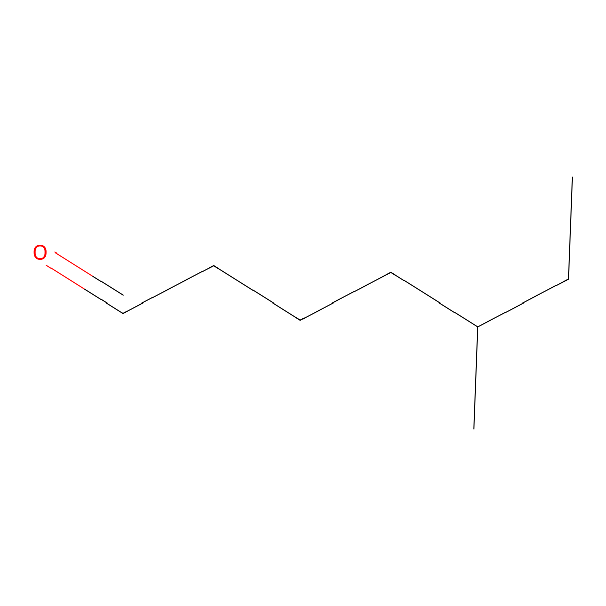 5-Methylheptanal molecular structure, CAS 75579-88-3