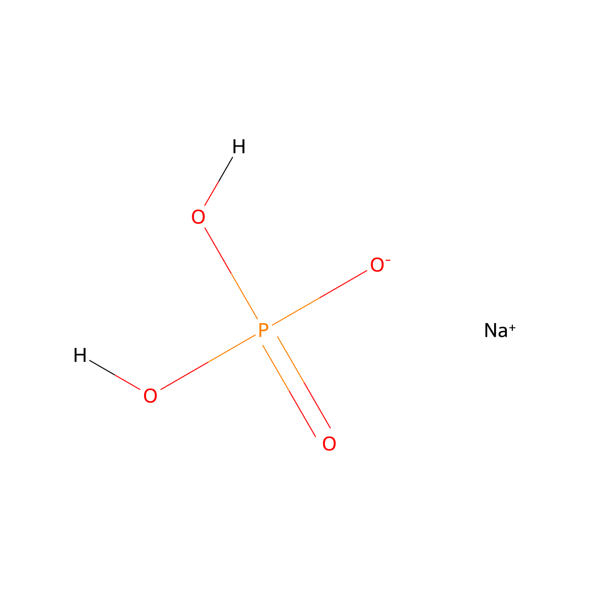 CID 24204 molecular structure, CAS 7558-80-7