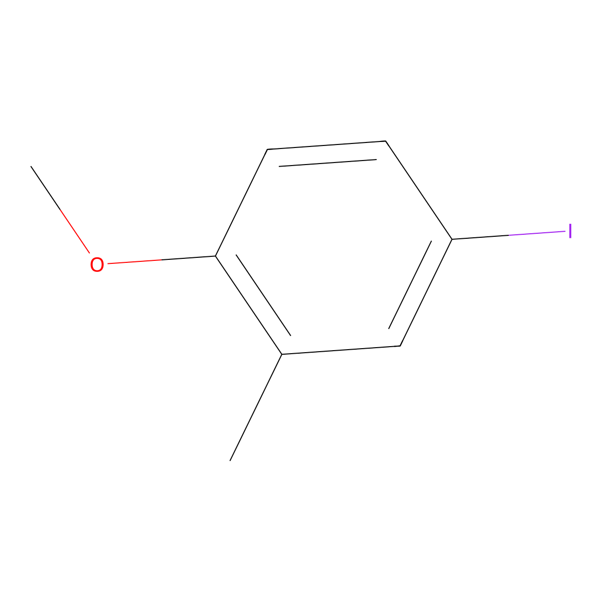4-Iodo-1-methoxy-2-methylbenzene molecular structure, CAS 75581-11-2