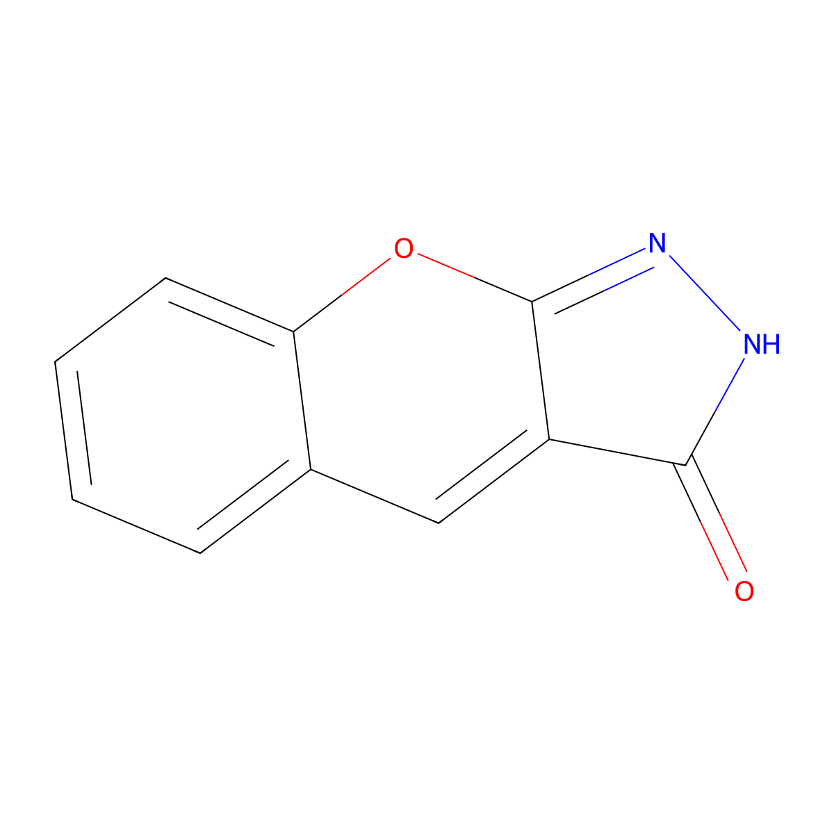 2H,3H-chromeno[2,3-c]pyrazol-3-one molecular structure, CAS 75586-62-8
