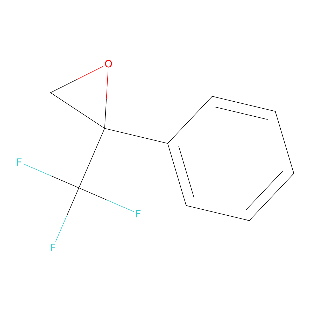 2-Phenyl-2-(trifluoromethyl)oxirane molecular structure, CAS 75590-22-6