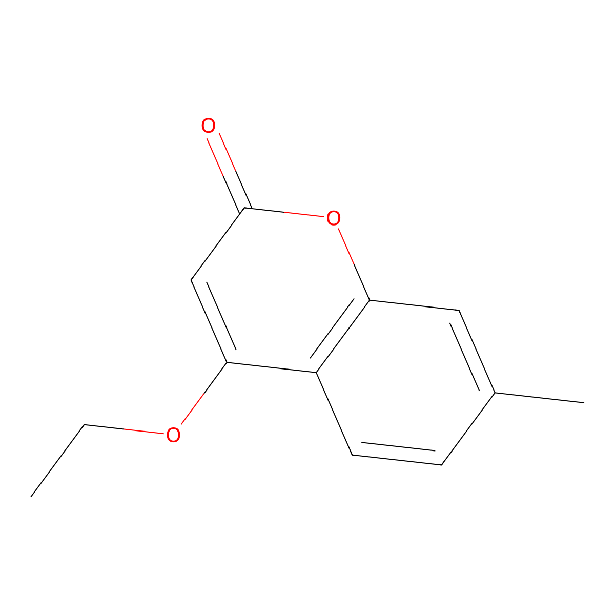 4-Ethoxy-7-methylcoumarin molecular structure, CAS 75590-53-3