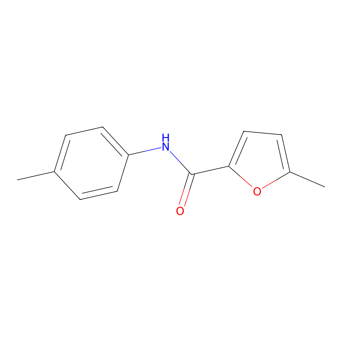5-methyl-N-(4-methylphenyl)furan-2-carboxamide molecular structure, CAS 75596-41-7