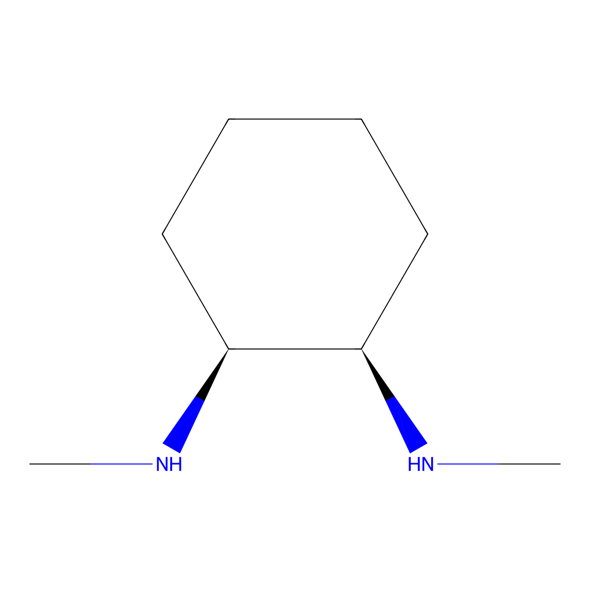 rac-(1R,2S)-N1,N2-dimethylcyclohexane-1,2-diamine molecular structure, CAS 75599-23-4
