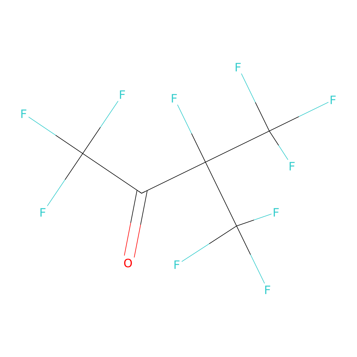1,1,1,3,4,4,4-Heptafluoro-3-(trifluoromethyl)butan-2-one molecular structure, CAS 756-12-7