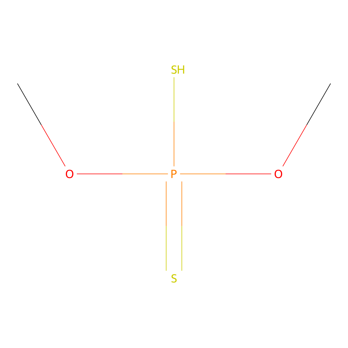 O,O-dimethyl phosphorodithioate molecular structure, CAS 756-80-9