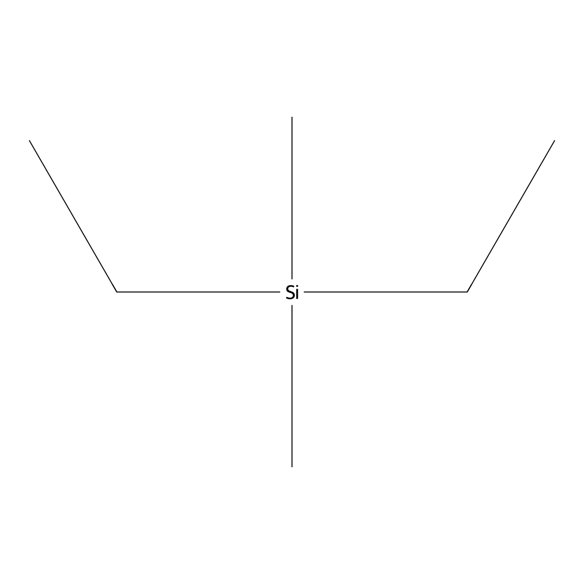 Diethyldimethylsilane molecular structure, CAS 756-81-0