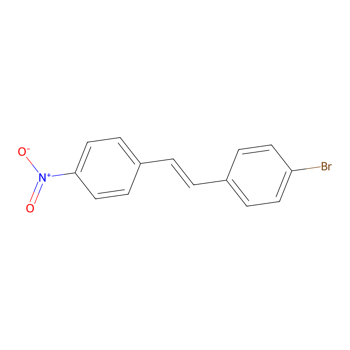 1-Bromo-4-[2-(4-nitrophenyl)ethenyl]benzene molecular structure, CAS 7560-36-3