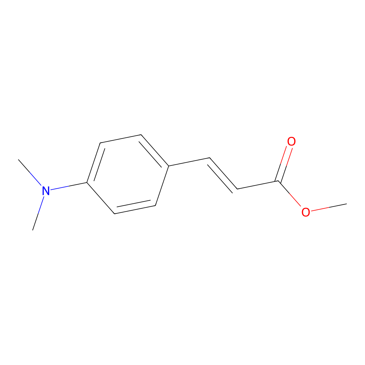 Methyl 4-(dimethylamino)cinnamate molecular structure, CAS 7560-48-7