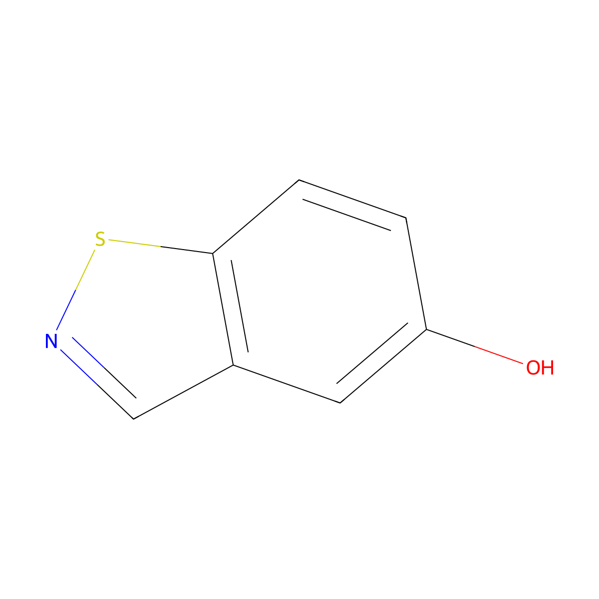 1,2-Benzothiazol-5-ol molecular structure, CAS 75608-07-0