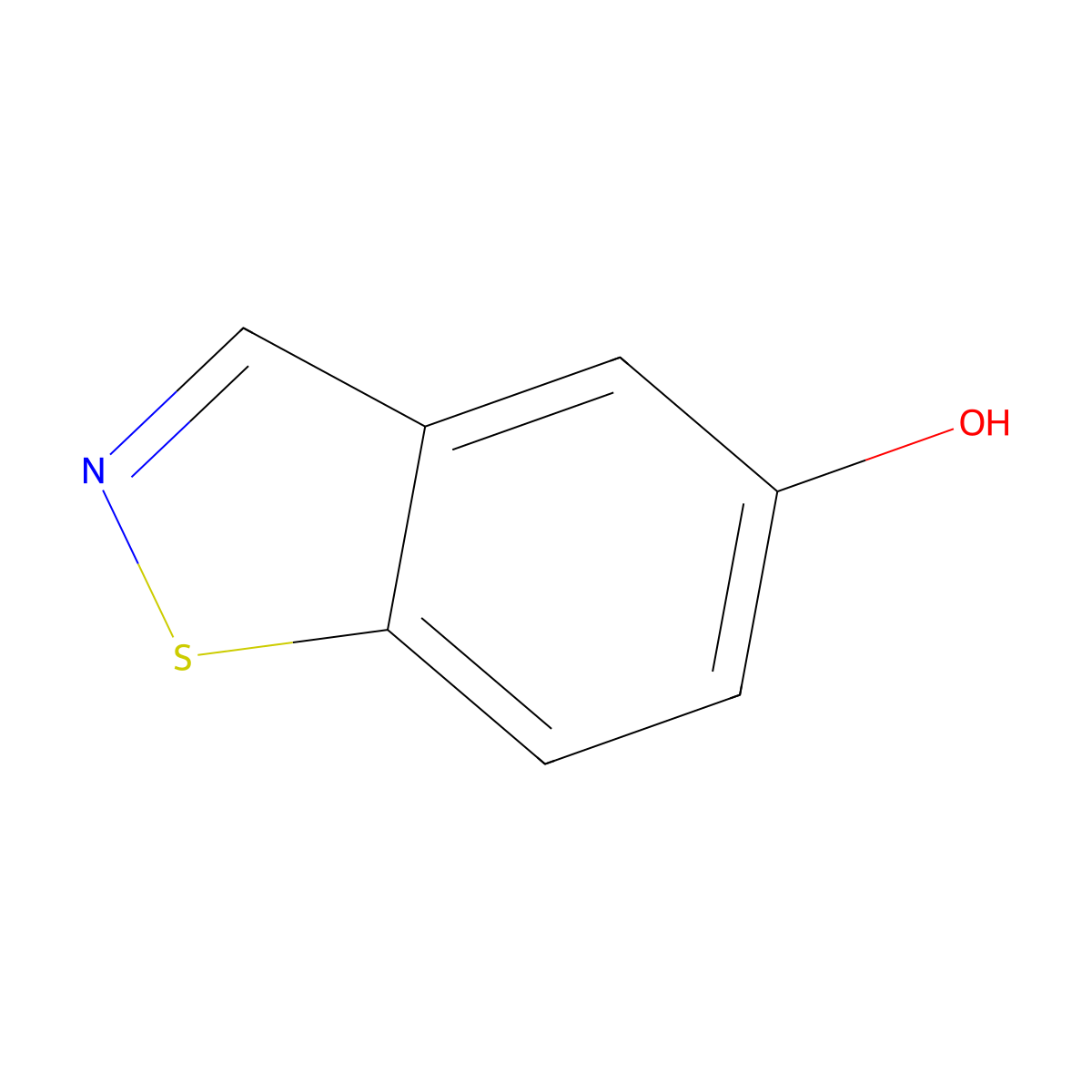 1,2-Benzothiazol-5-ol molecular structure, CAS 75608-07-0