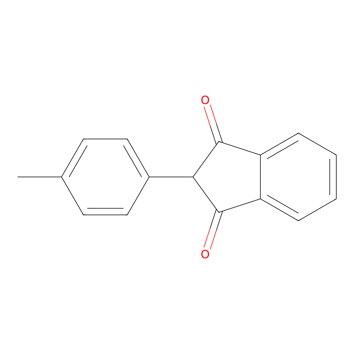 2-(4-Methylphenyl)-1H-indene-1,3(2H)-dione molecular structure, CAS 7561-48-0