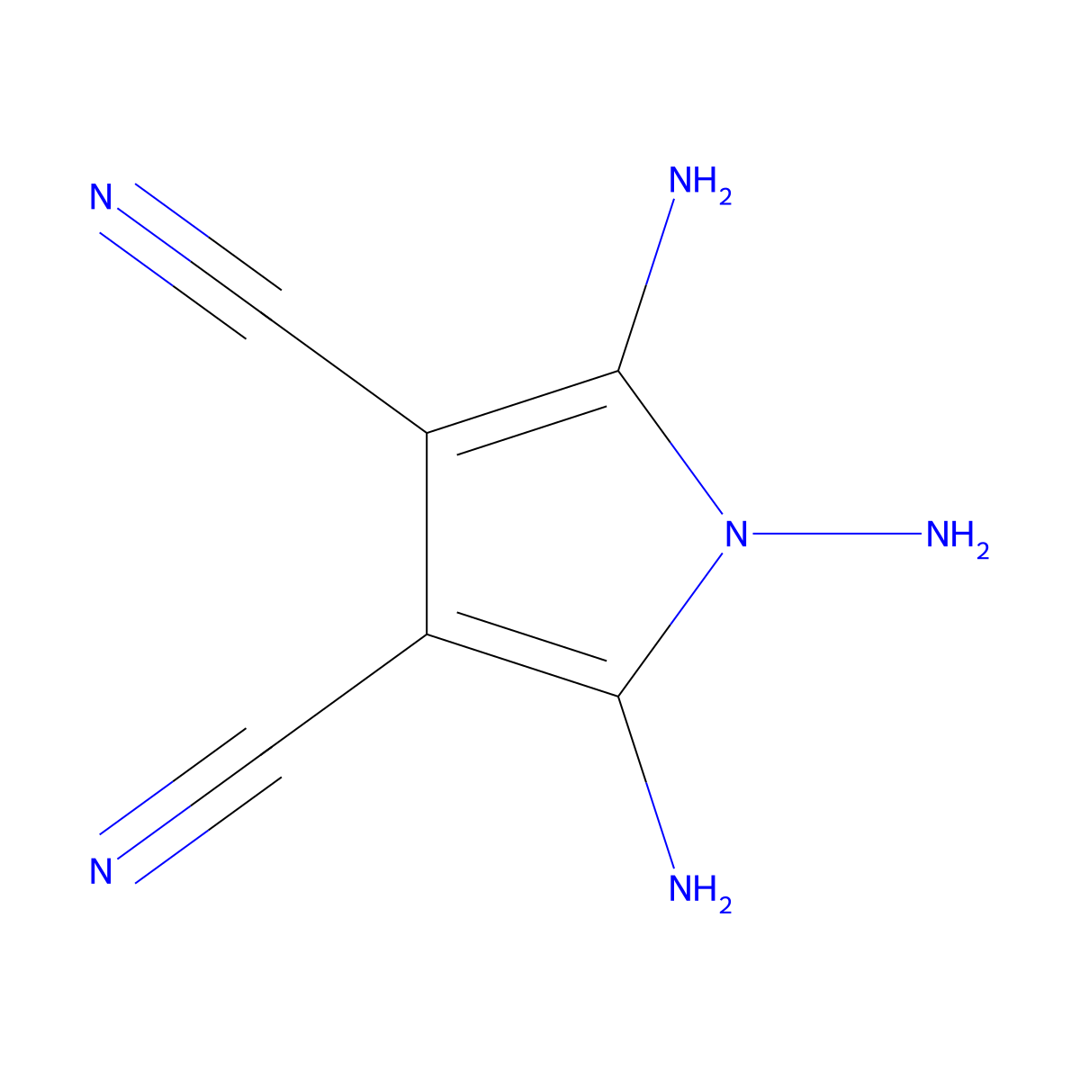 1,2,5-Triaminopyrrole-3,4-dicarbonitrile molecular structure, CAS 75610-90-1