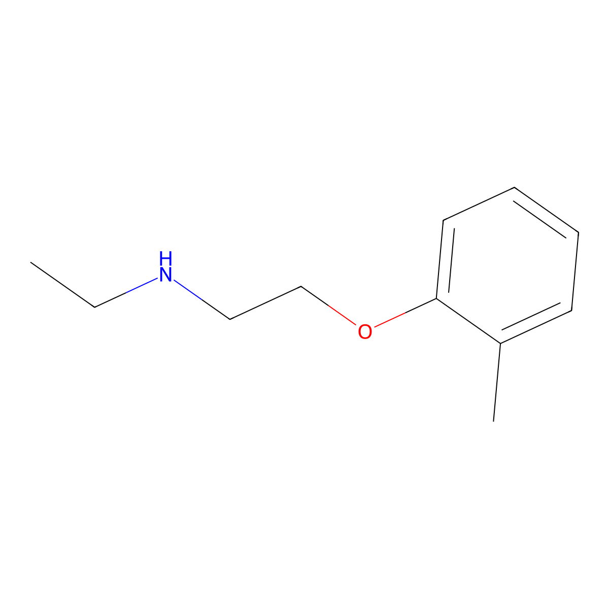 N-Ethyl-2-(2-methylphenoxy)ethanamine molecular structure, CAS 75612-32-7