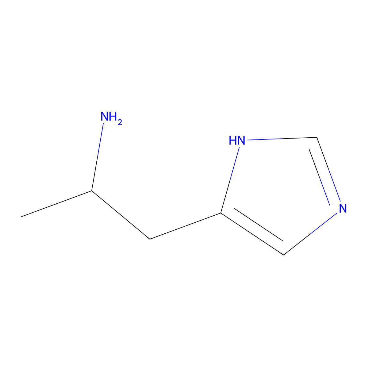(S)-alpha-Methylhistamine molecular structure, CAS 75614-93-6