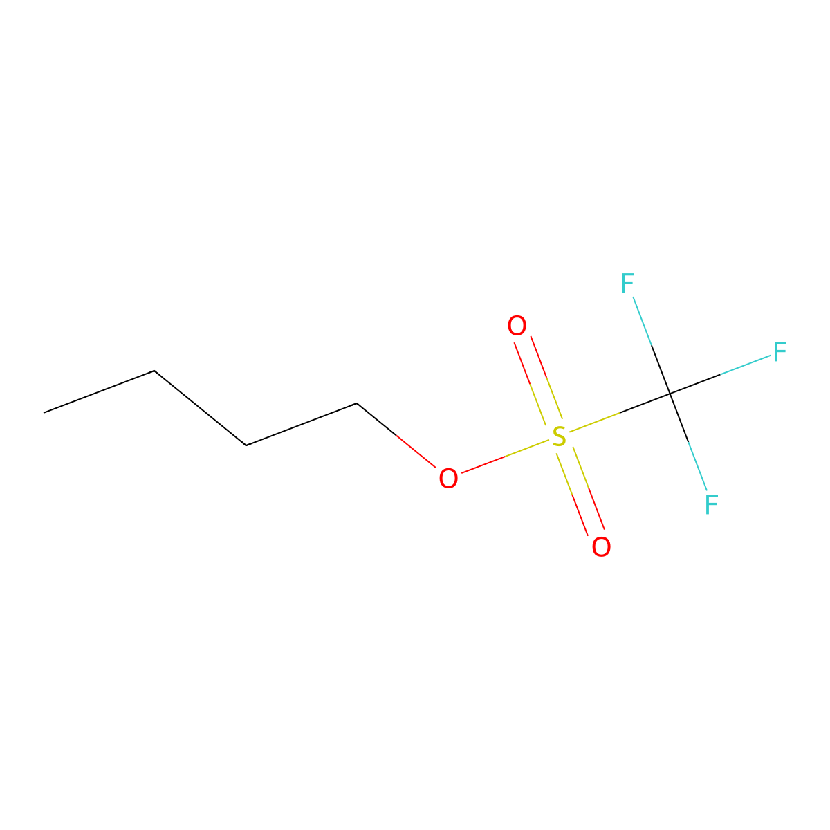 Butyl Trifluoromethanesulfonate molecular structure, CAS 75618-25-6