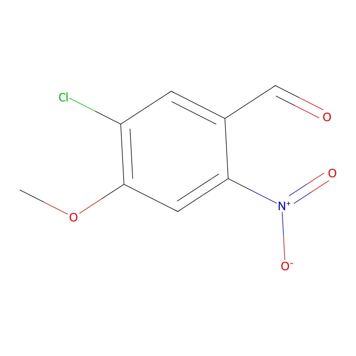 5-Chloro-4-methoxy-2-nitrobenzaldehyde molecular structure, CAS 75618-42-7