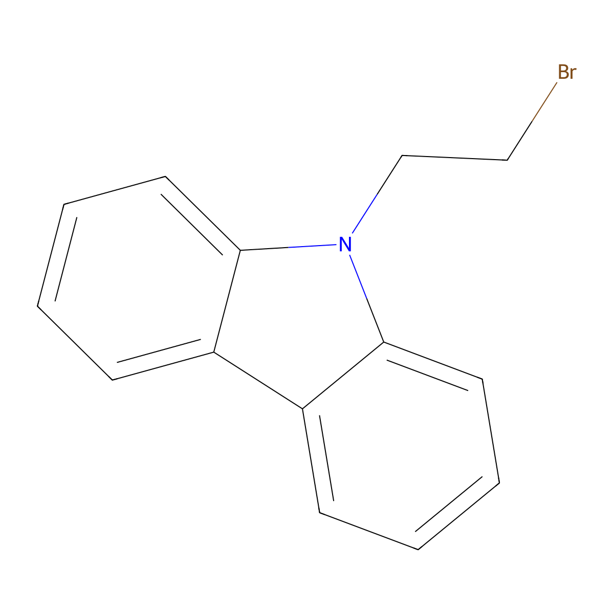 9-(2-Bromoethyl)carbazole molecular structure, CAS 75620-93-8