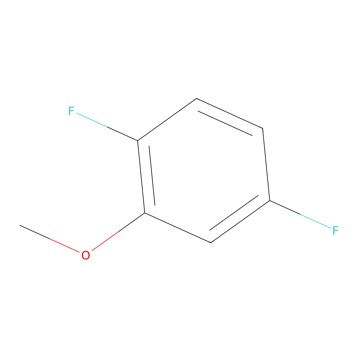 2,5-Difluoroanisole molecular structure, CAS 75626-17-4