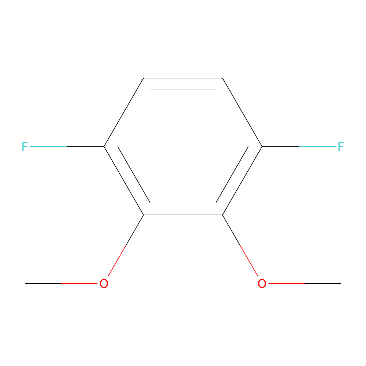 1,4-Difluoro-2,3-dimethoxybenzene molecular structure, CAS 75626-18-5