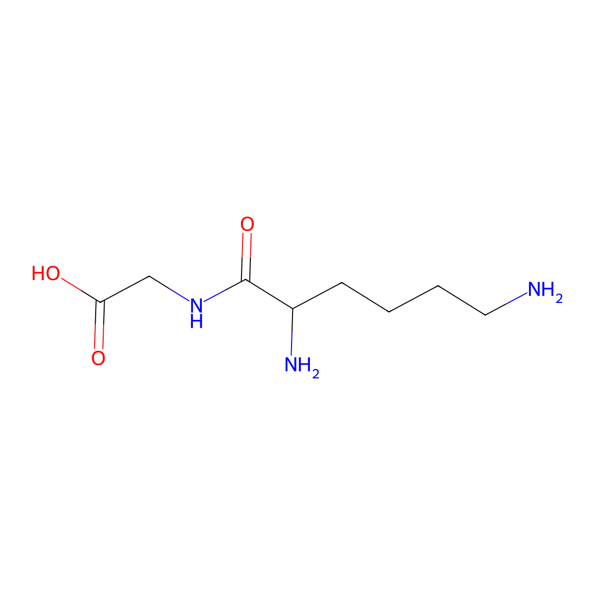 Lys-Gly molecular structure, CAS 7563-03-3