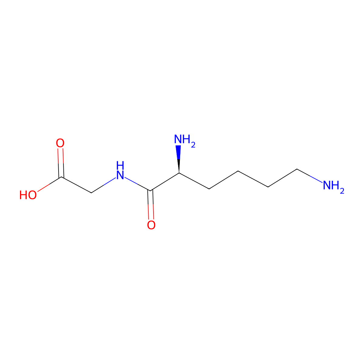 Lys-Gly molecular structure, CAS 7563-03-3